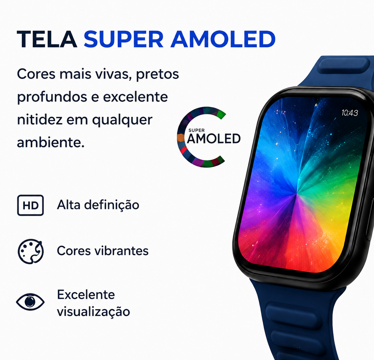 Smartwatch Super Amoled N10 | Tecnologia e Elegância no seu pulso - Imagem 5