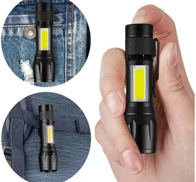 Lanterna Mini de Led 2 em 1 completa com case - Imagem 4