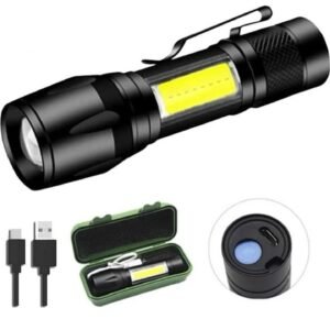 Lanterna Mini de Led 2 em 1 completa com case