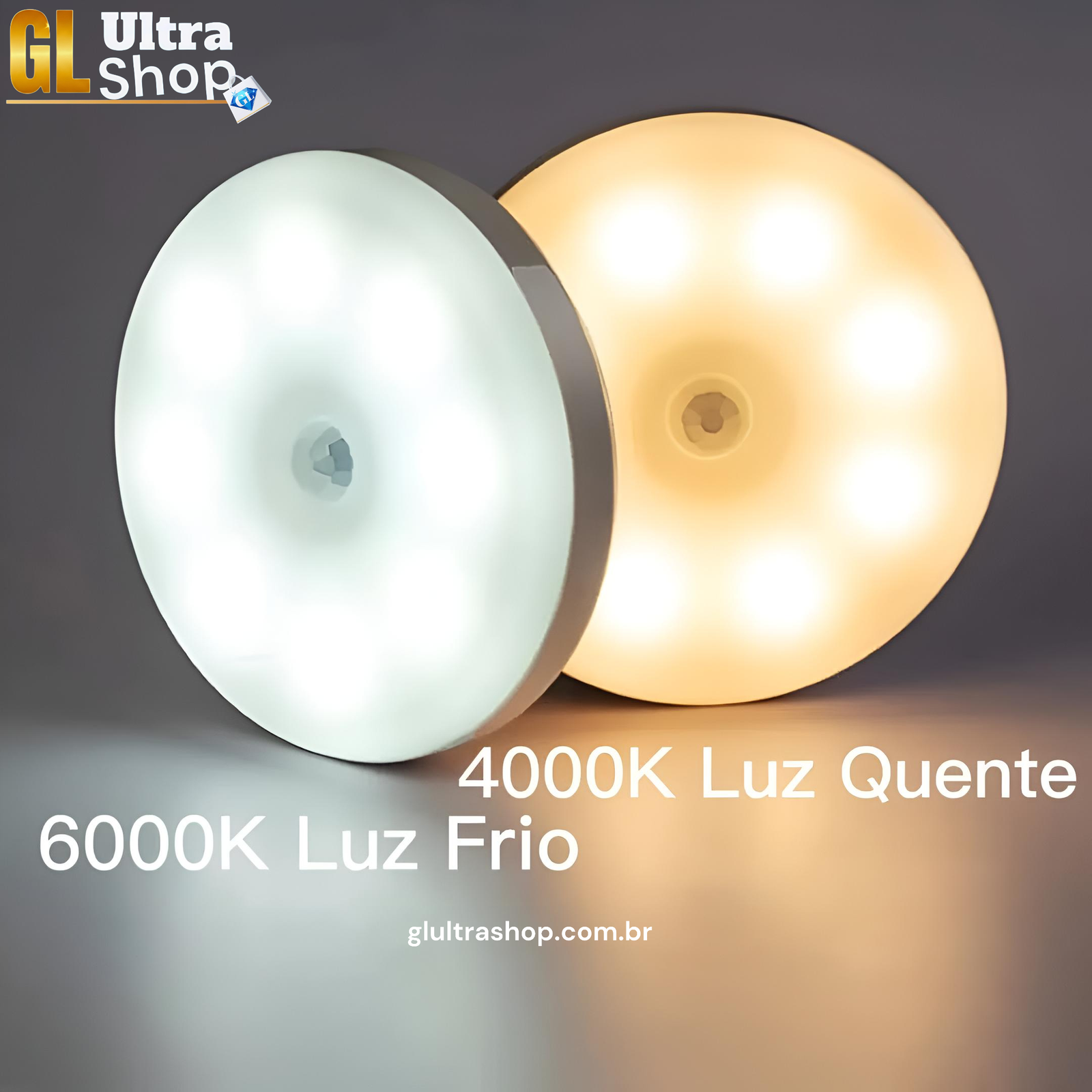Lâmpada Com Sensor de Presença Ultra Essencial | Recarregável Usb - Imagem 4