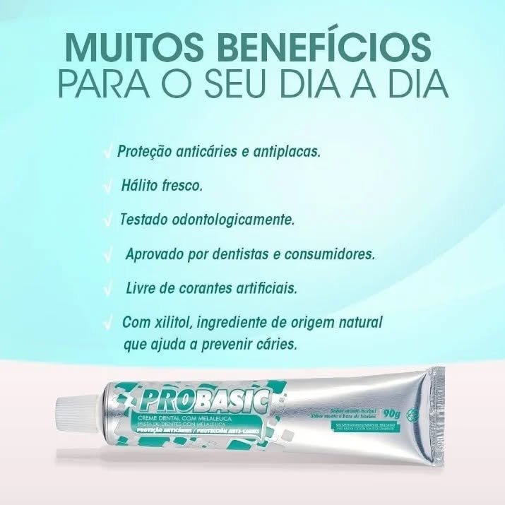 Gel Dental Pró Basic 90g | Anti cárie - Imagem 3
