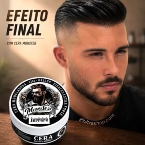 Pomada Modeladora Pigmentada Black Ultra Fixação 120g – Cabelo e Barba